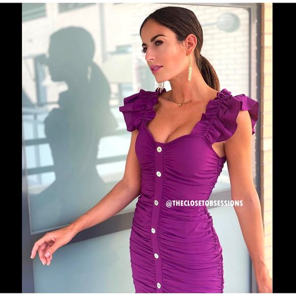 ZARA BLOGGER FAVE!!! Mini Dress with Ruffled Straps NWT - Picture 3 of 16